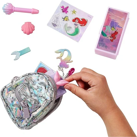 ⌛️SOLD OUT⌛️ Real Littles Mini Disney Backpack Little Mermaid Silver Iridescent - Picture 4 of 7